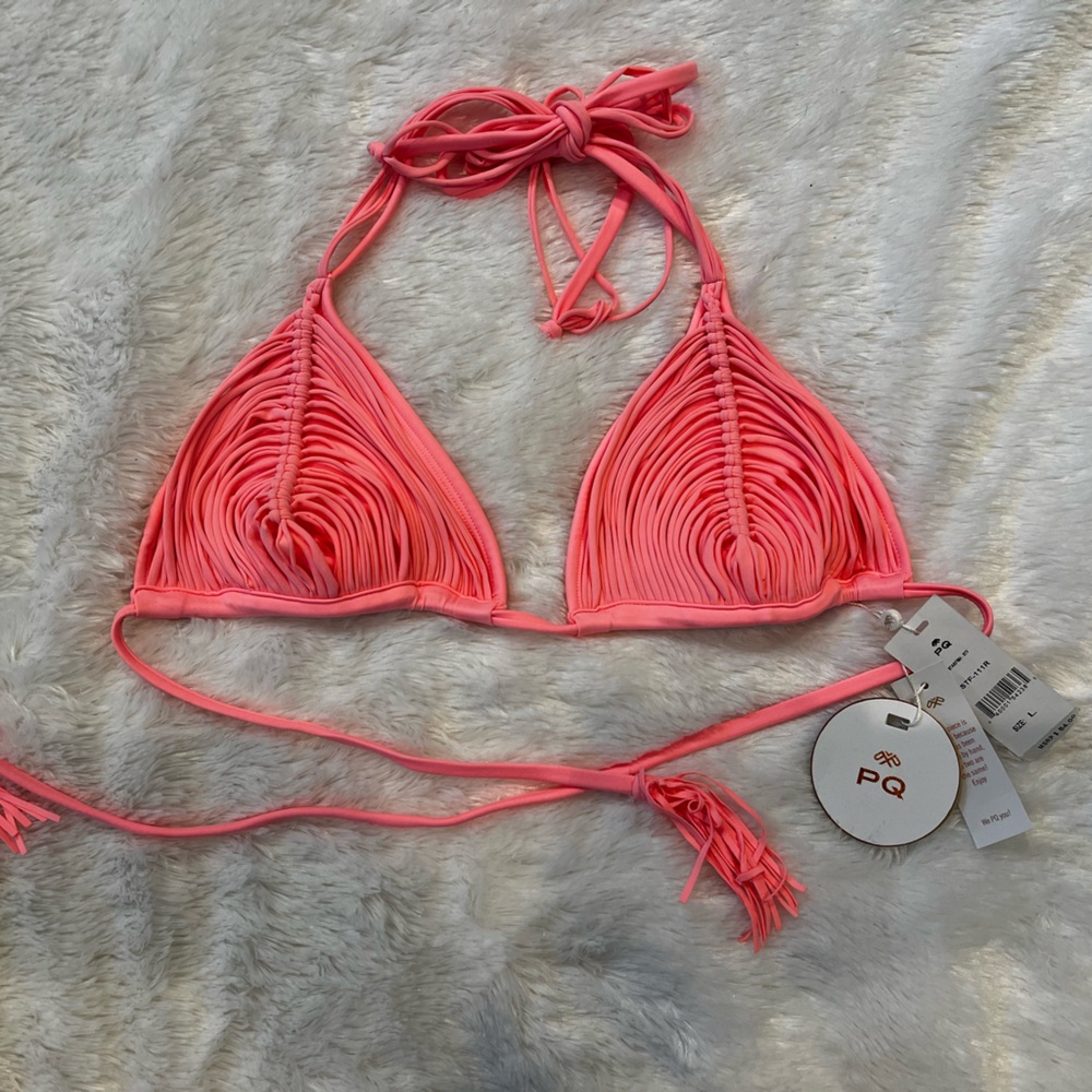 PQ Swim Neon Coral Isla Bikini